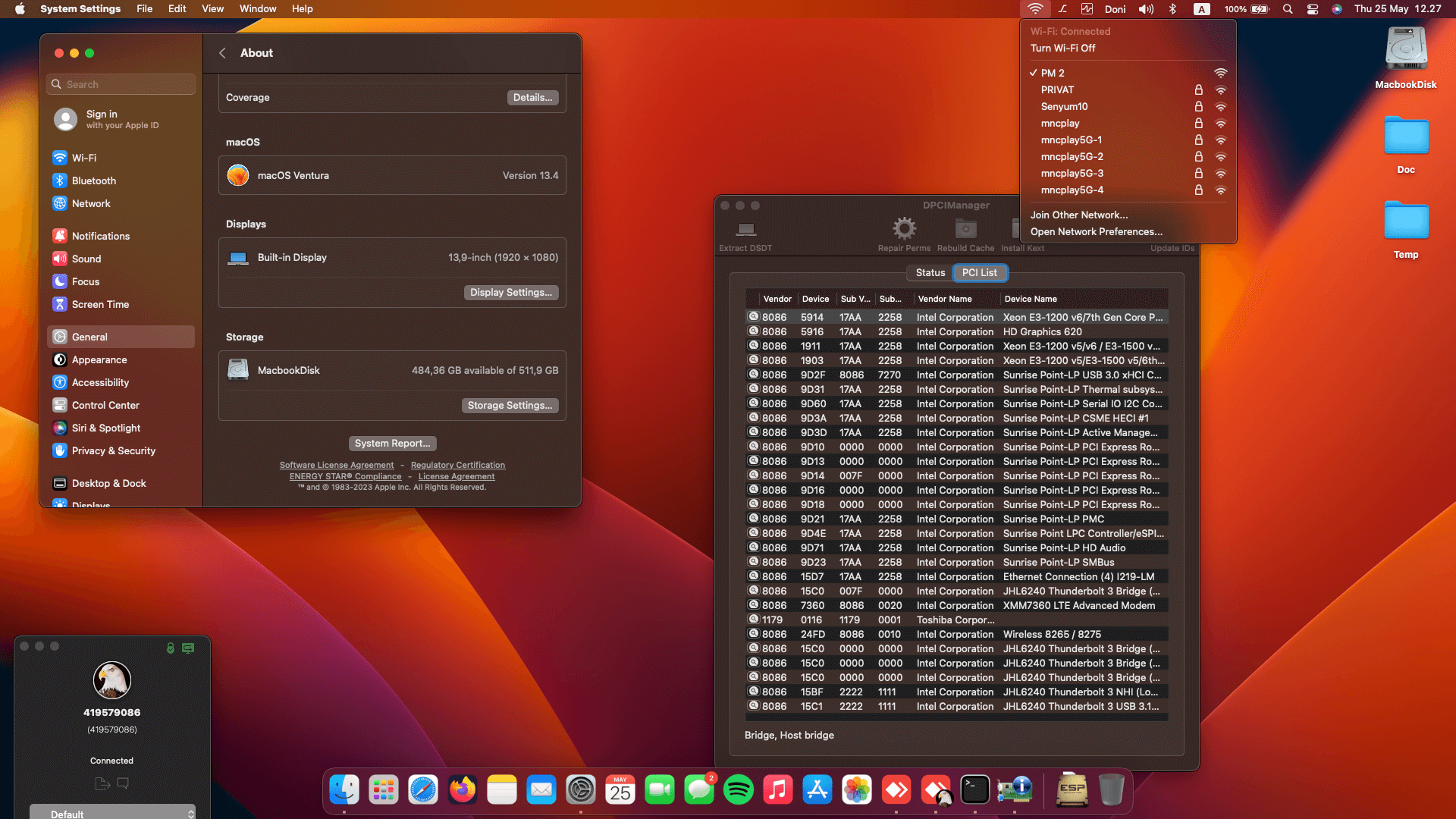 Lenovo Thinkpad T480S 7th [KabyLake R   Intel UHD 620 + PS2]   OpenCore 1